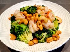 西兰花腰果炒虾仁-奕景海鲜酒家· 大连海鲜(星海广场店)