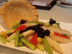 铁棍山药炒芦笋-利苑酒家(华熙国际店)