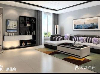 客厅黑白搭配简约设计，配套集团12888客厅臻选套餐