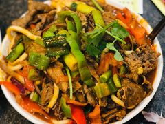 特色炒肉片-靖远三虎特色羊羔肉