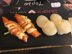 炙烧北海道蟹棒寿司+炙烧帆立贝寿司-Sushi Love 创意寿司(丽影广场店)
