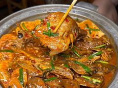 -东来菜馆•手抓海鲜家常菜•海鲜锅贴(鸽子窝店)