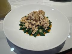 核桃仁凉拌秋葵-申粤轩酒楼·三十年粤菜经典(丁香花园店)