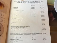 菜单-纽约咖啡馆