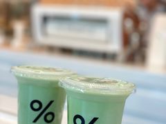 抹茶拿铁-% Arabica阿拉比卡咖啡烘焙工坊