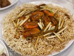 大虾煎面-渔意楼·驰名沙田乳鸽(五羊旗舰店)