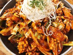 炒鱿鱼-姜虎东白丁韩国烤肉(吉利大厦店)