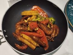 黑椒时蔬炒大虾-苏梦江南·淮扬菜(夫子庙店)