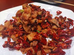 辣子鸡-晚归月亮湾私家菜(临邑路店)