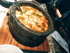 石锅鸡汤豆腐-绿茶餐厅(乐峰广场店)