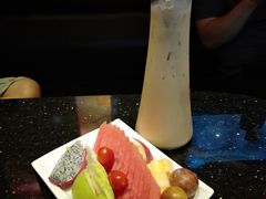 果盤與奶茶-K+PARTY连锁KTV(盈锋广场店)