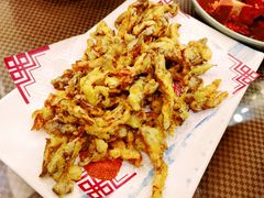 炸平菇-东北哈尔滨酱骨头馆房掌柜铁锅炖
