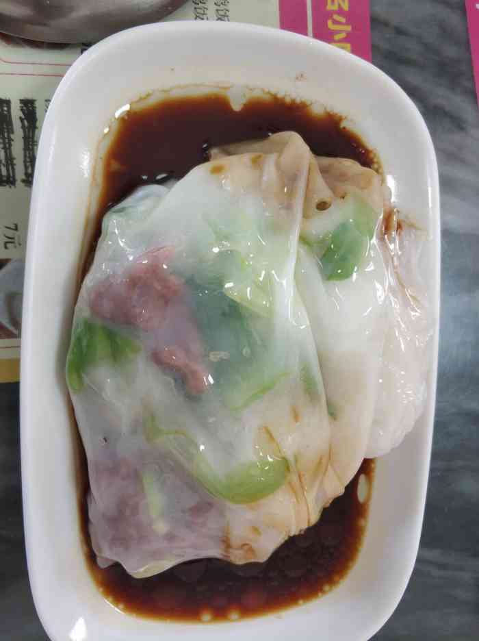 西关布拉肠(黄埔村店)-"肠粉很嫩,薄,好吃.鲜虾肠粉里的鲜虾好吃.