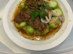 胜瓜牛肉蒸象牙蚌-山泉公馆酒家(珠江新城店)
