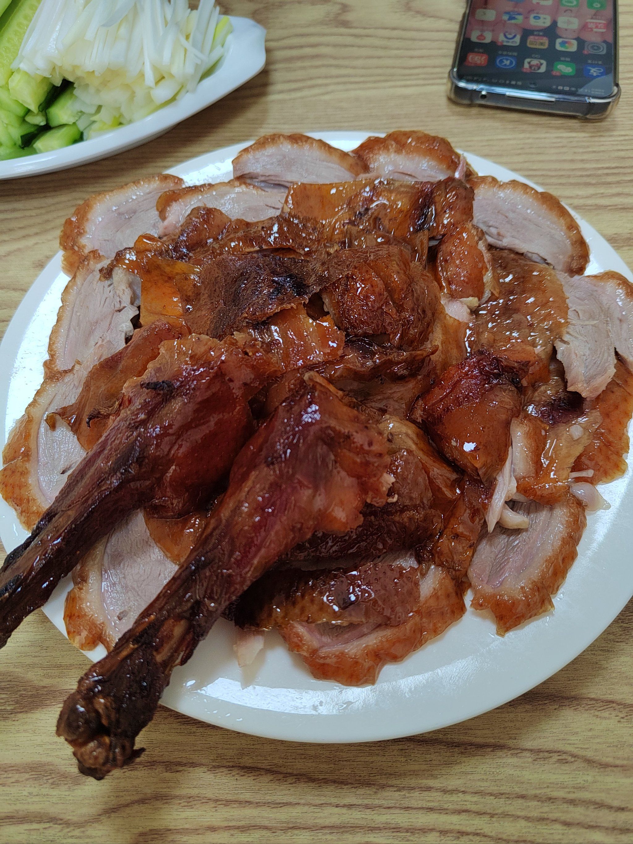 刚出炉的烤鸭,美味满分