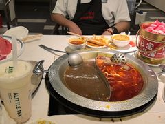牛油番茄菌汤三味锅-川锅一号火锅(铜山万达店)