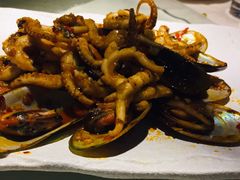 青口炒鱿鱼-渔太泰漓江小馆·广西融合菜(西街店)