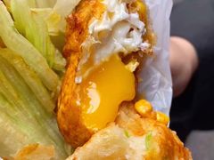 -小红车炸蛋葱油饼