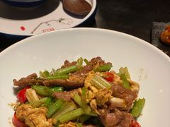 滑蛋小炒牛肉-绿茶餐厅(乐峰广场店)