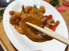 -东来菜馆•手抓海鲜家常菜•海鲜锅贴(鸽子窝店)
