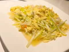 韭黄虾仁炒滑蛋-潮人姐妹轩(海宁路店)