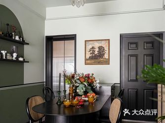 108㎡英式复古风，别具一格的橄榄绿色调，仿佛有魔法般，