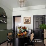 [礼花]108㎡英式复古风，别具一格的橄榄绿色调，仿佛有魔法般，