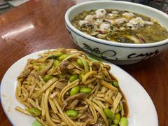 茭白毛豆肉丝-胡子饮食店