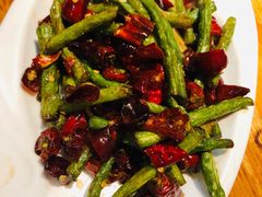 干煸豆角-禧福徕盆盆香川菜馆