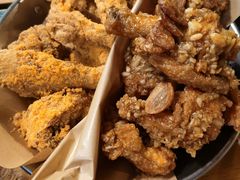 炸鸡翅一半一半-富乐满韩国正宗炸鸡韩国料理(虹泉路店)