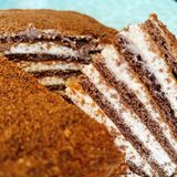 糕体硬质的，也比较适合 运输，有可可和奶油味儿两种