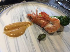 东南亚虎虾佐蜂蜜芥末酱-名将法式铁板烧(云峰别墅店)