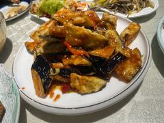 风味茄子-华盛园卷子王农家菜水库鱼