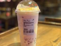 厚烤蛋糕波波牛乳茶-喜茶(东莞雍华庭店)