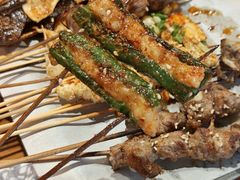 青椒虾滑-为民烧烤吧.自贡爆炒菜(收录10年好店)