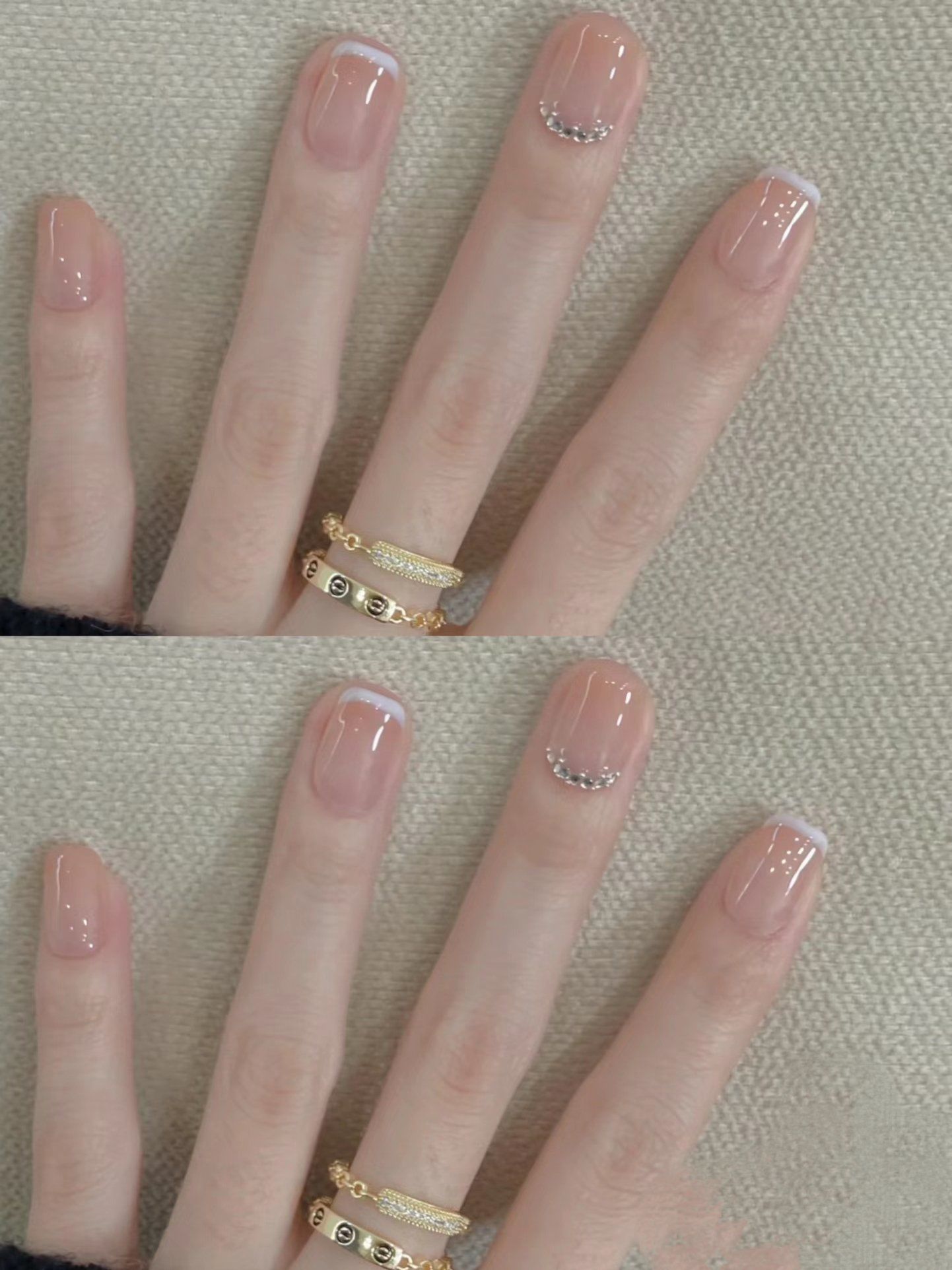 清透系美甲,清凉一夏