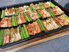 烤蟹柳蒜苗-一棠龙虾•王牌虾球(后湖御华里店)