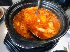 嫩豆腐泡菜汤-山·烤辣鸡韩国料理(西溪路店)