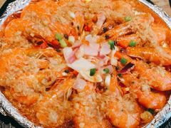 铁板蒜蓉虾-老阿爸鲜鱼土菜(昆山花桥店)