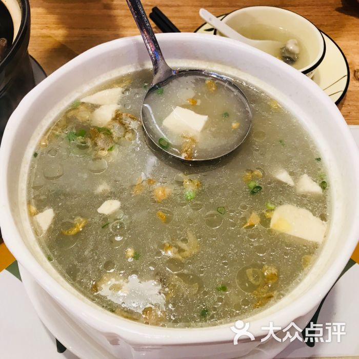 思屿闽菜·姜母鸭香煎蟹(来雅百货妙香美食街店)海蛎豆腐汤图片 - 第3