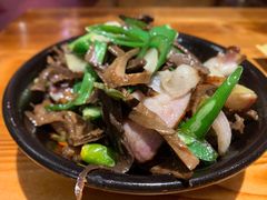 干笋子炒腊肉-禧福徕盆盆香川菜馆
