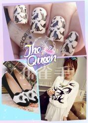 874-孔雀手美甲美睫护理