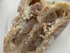 桂花芋泥豆乳欧包-风车面包