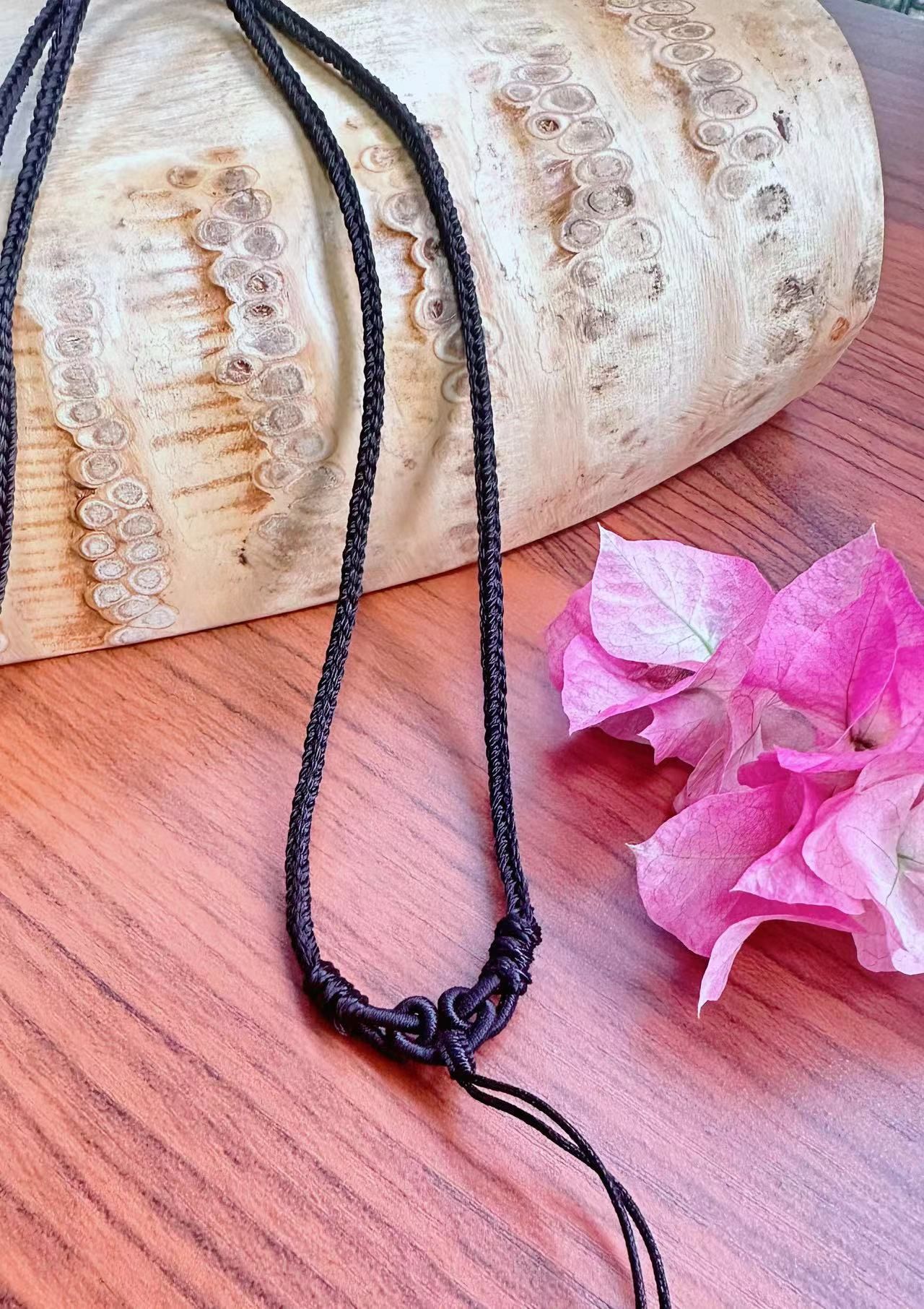 吊坠绳手工编织绑玉佩翡翠琥珀水晶绳子项链可调