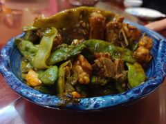 排骨焖油豆角-金勺缘东北菜馆(牡丹园店)