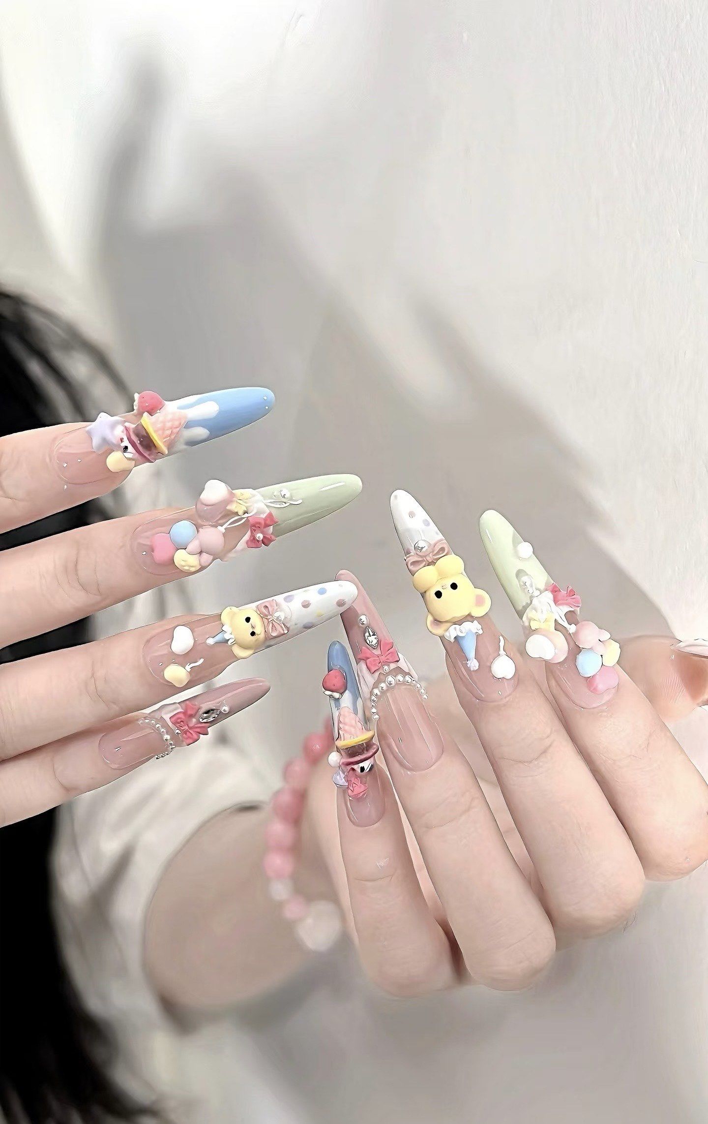 敲可爱的小熊美甲来啦🐻