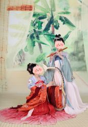 -后宫·古装汉服京剧儿童亲子全家福摄影