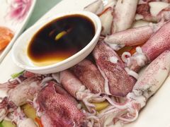 白灼鲜鱿鱼-众味海鲜大排档·活海鲜·潮汕味(南澳店)