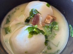 手打鱼腐煮椿菜-王府井文华东方酒店-紫膳餐厅