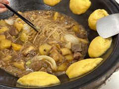 -粘豆包柴火铁锅炖